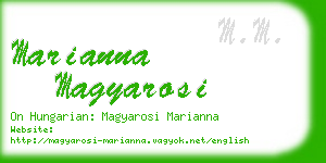 marianna magyarosi business card